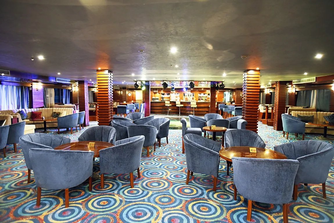 Lounge aboard the Blue Shadow II Nile Cruise Nile cruise